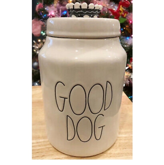 New Rae Dunn GOOD DOG Ceramic Pottery Canister - Picture 2 of 3